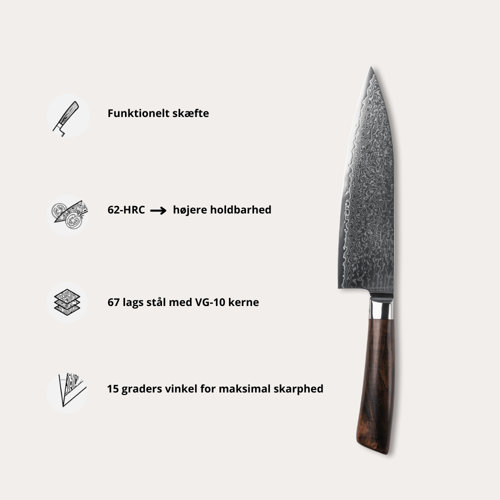 Gyuto Kokkekniv - Rose