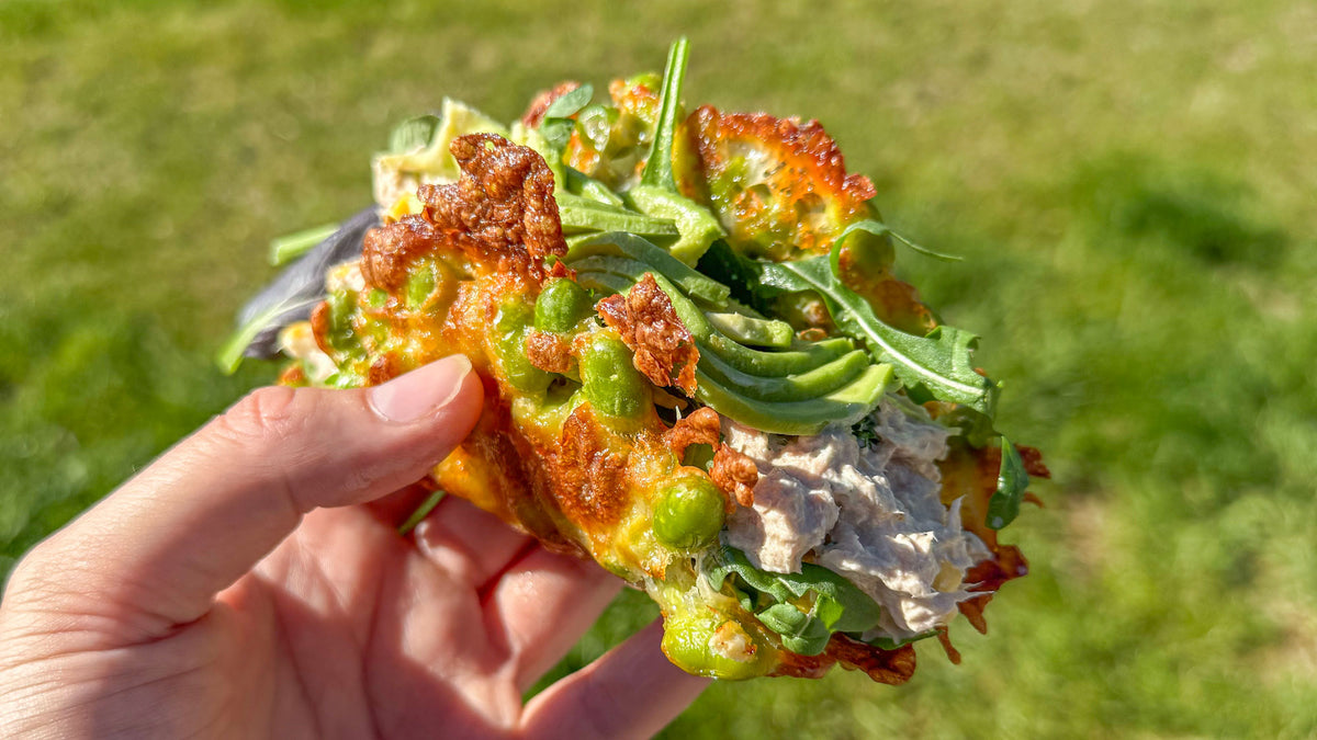 Edamame tacos anrettet på tallerken