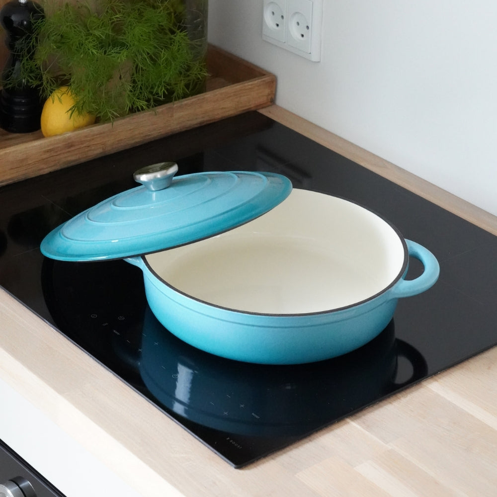 Emaljeret Støbejerns Sautergryde, 3,5 liter