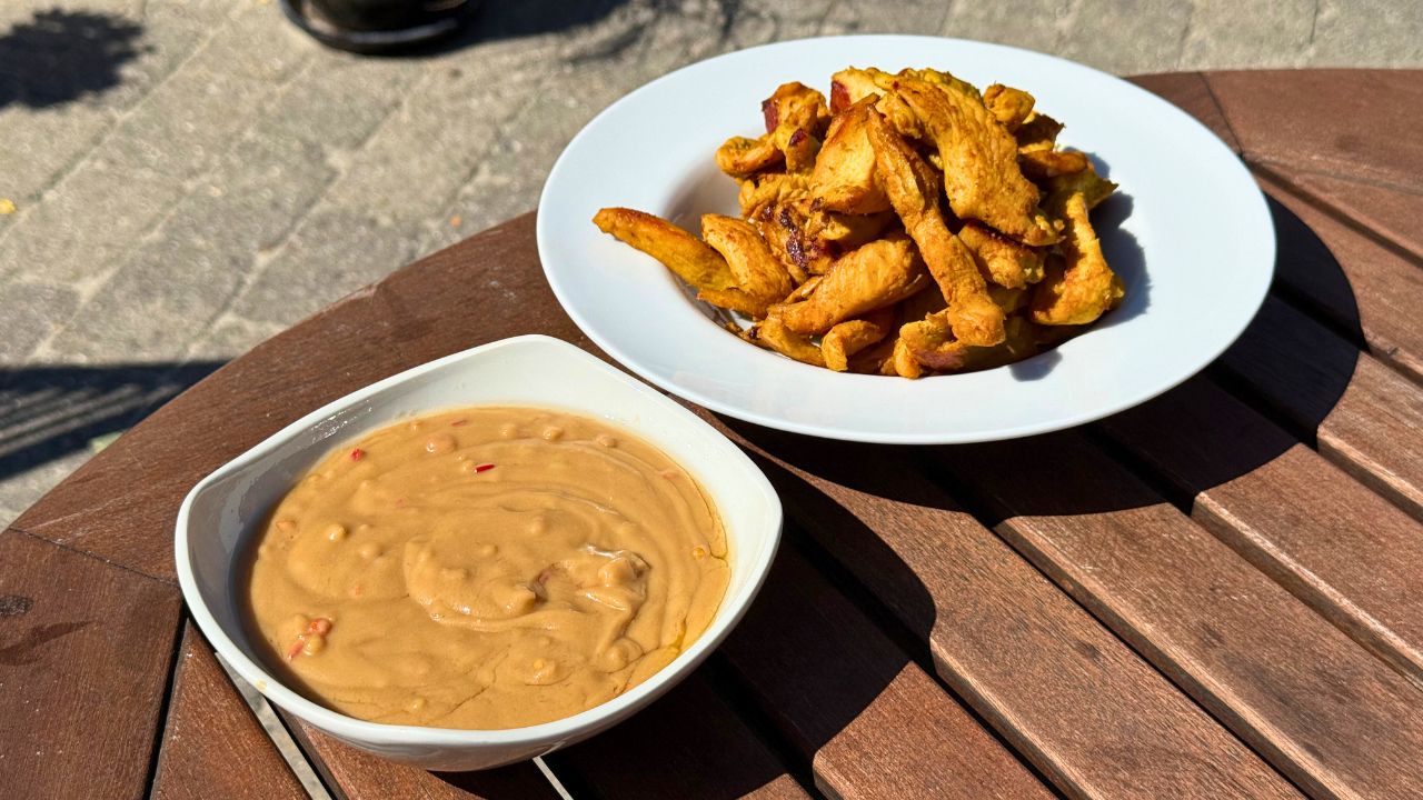 Chicken Satay med jordnøddesauce