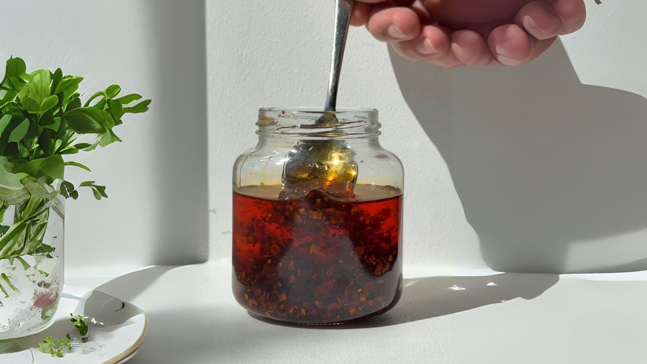 Hjemmelavet chiliolie