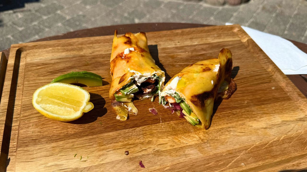Kartoffelwraps lavet på grill