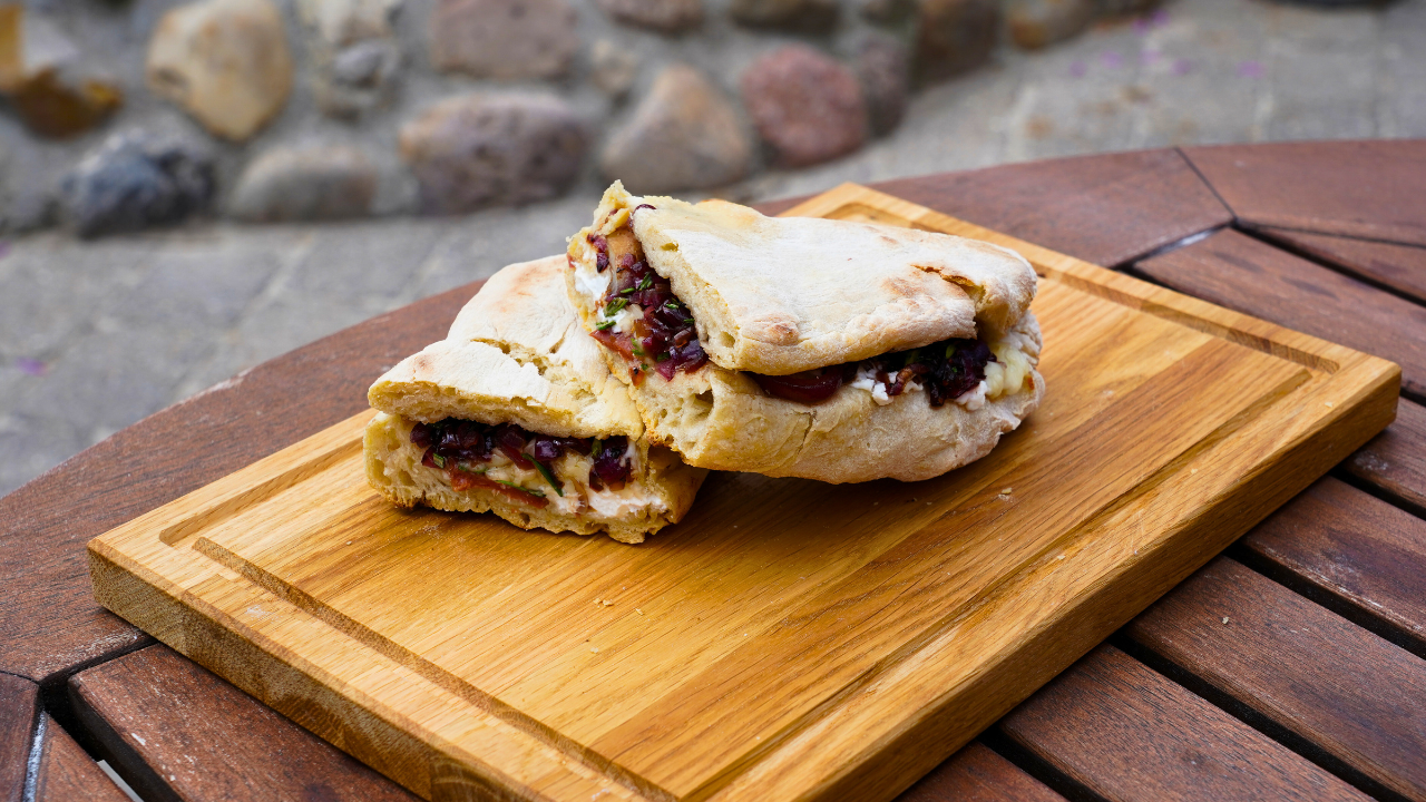 PizzaSandwich med chorizo