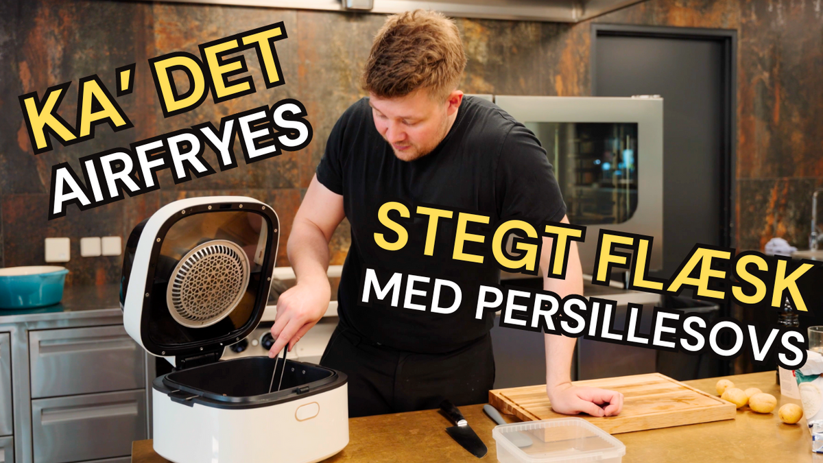 Stegt flæsk med hjemmelavet persillesovs