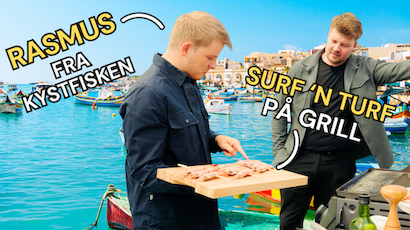 Surf 'n Turf på grillen