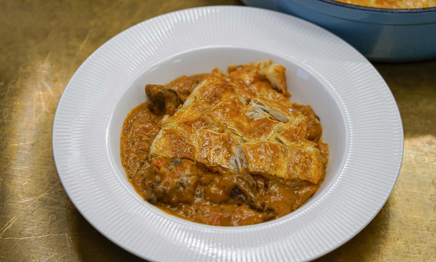 Beef Pot Pie med oksebov & stout