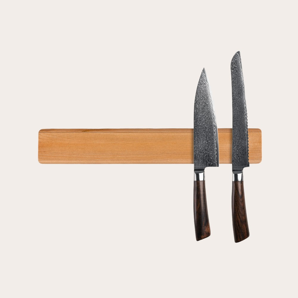 Knivholder i træ | Magnetisk knivholder til væg