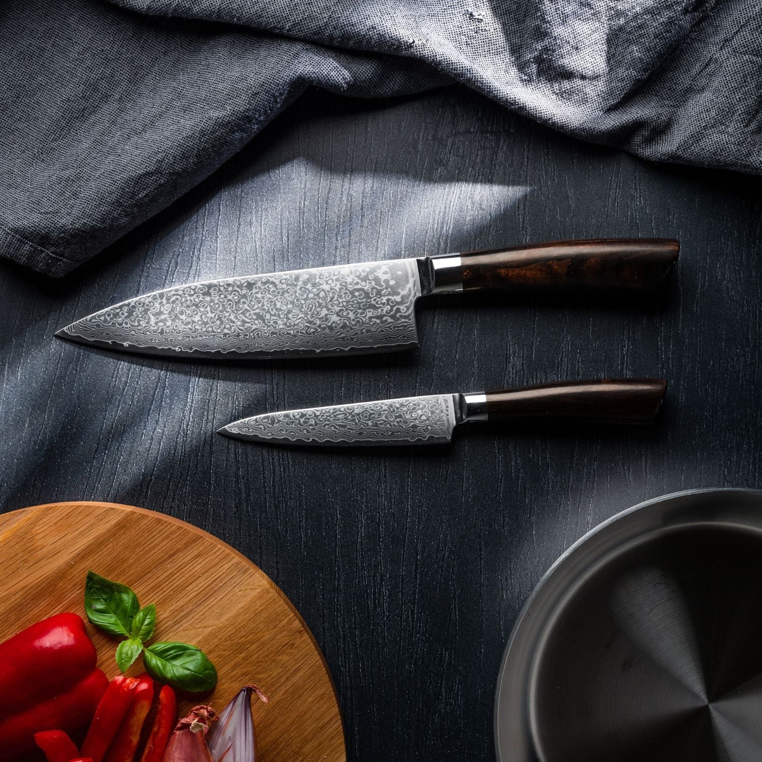 Kokkeknivsæt i professionel kvalitet