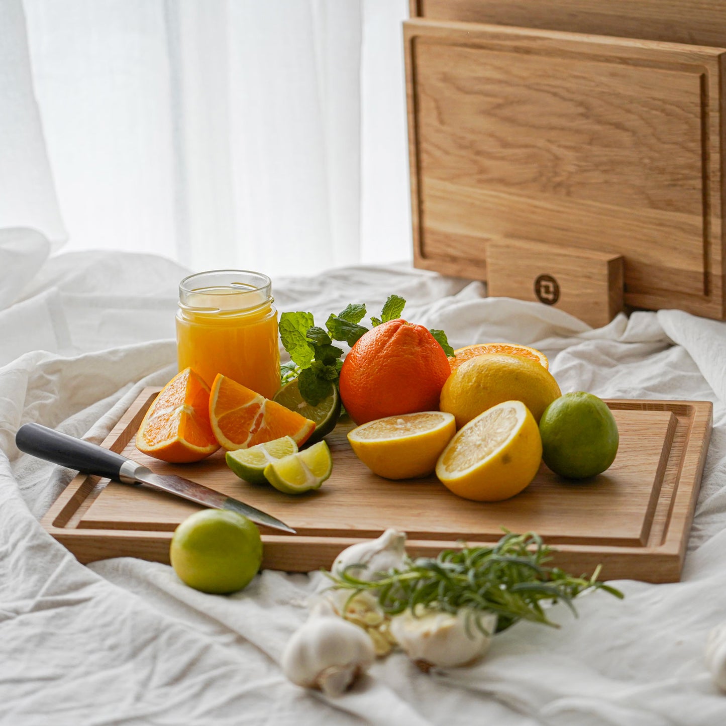 Elegant egetræs skærebræt 