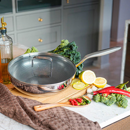 Wok pande - 28 cm - 6-ply Fusion