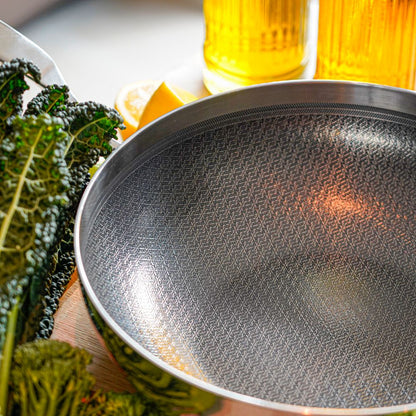 Wok pande - 28 cm - 6-ply Fusion