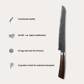 Brødkniv Rose fra Qookware