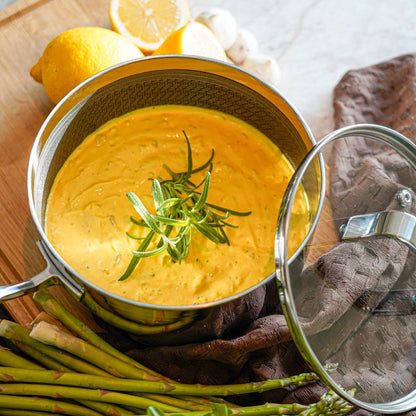 Kasserolle med låg - 2,2 liter - 6-ply Fusion