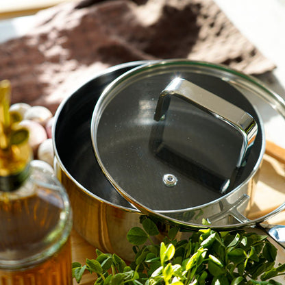 Kasserolle med låg - 2,2 liter - 6-ply Fusion