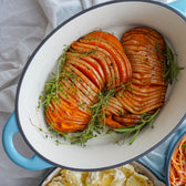 Emaljeret støbejernsgryde 4,5 liter med låg fra Qookware