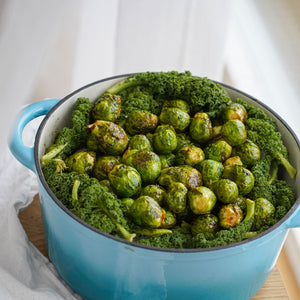 Stor gryde i emaljeret støbejern