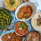 Stort sæt i emaljeret støbejern fra Qookware