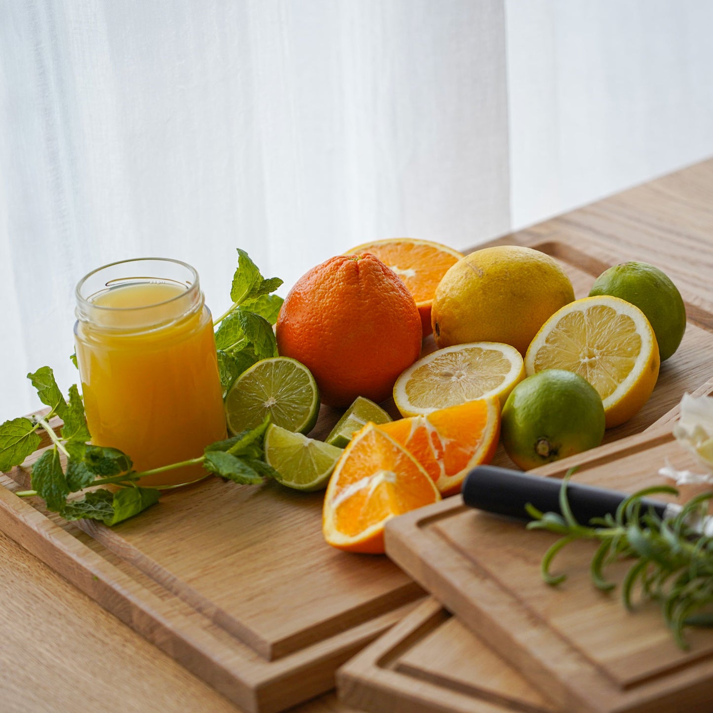 Funktionelle skærebrætter i egetræ