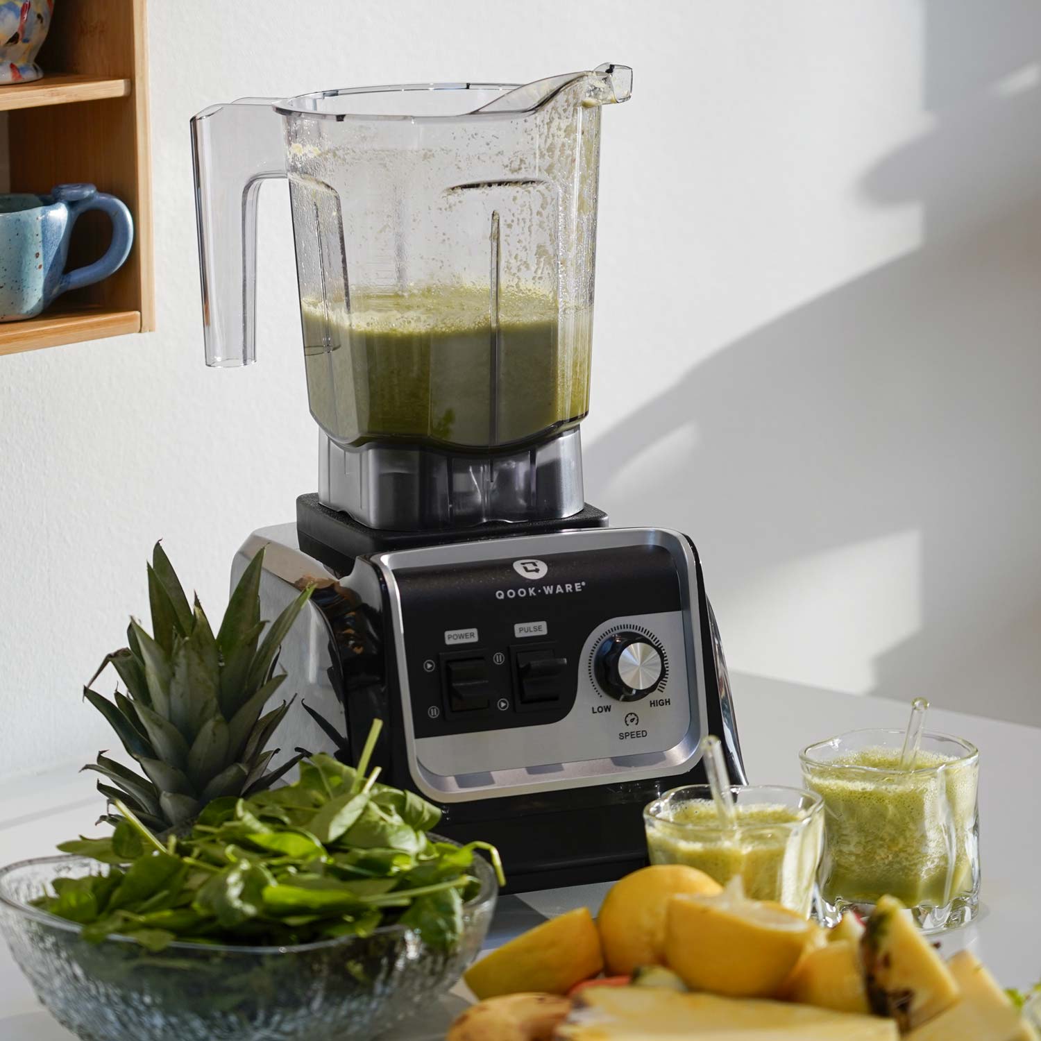 Greenie smoothie i Qookware blender