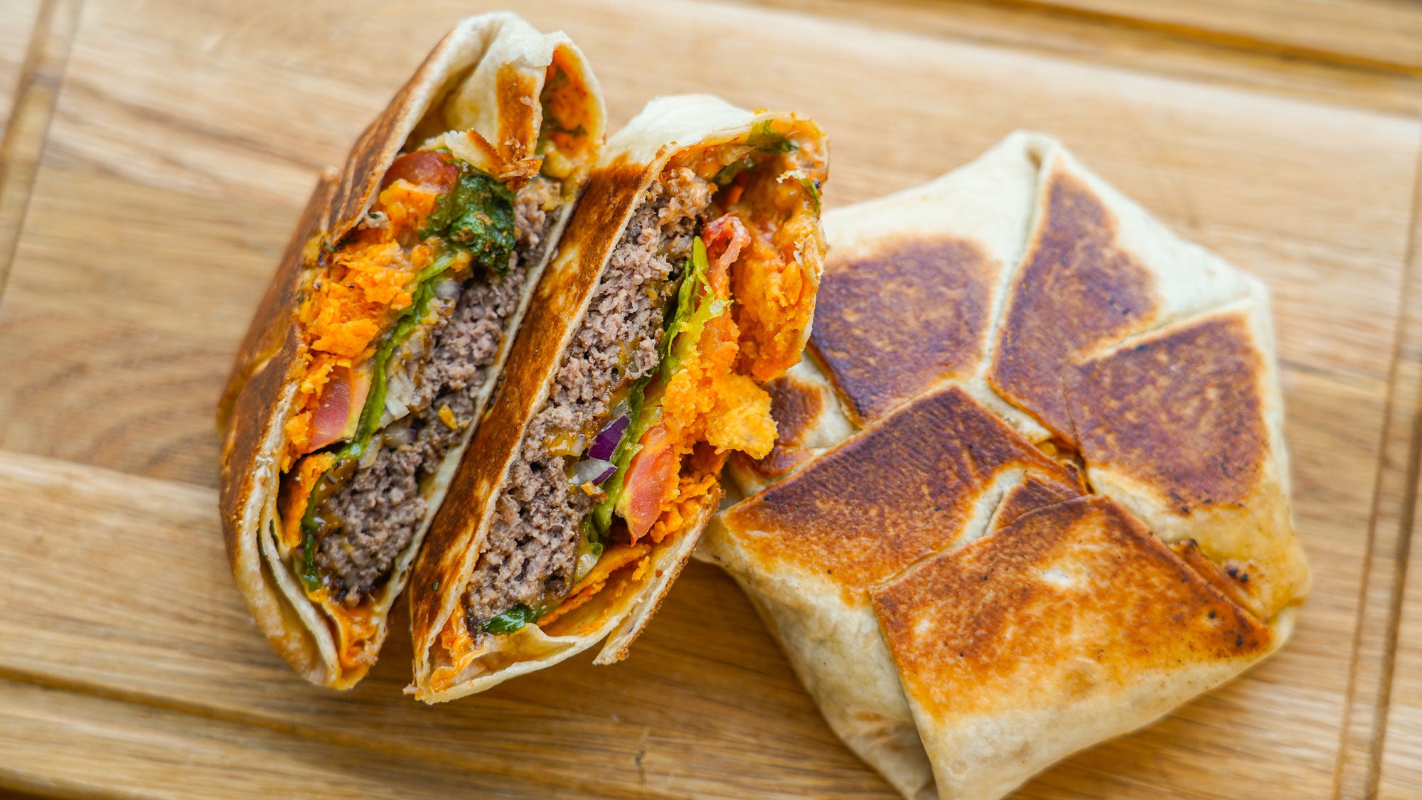 Burger Crunch Wrap