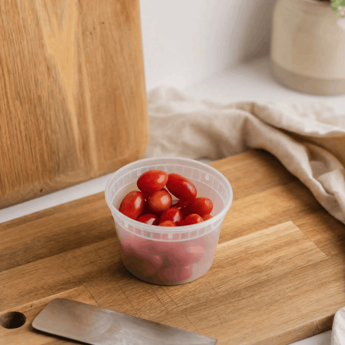 Deli container – Opbevaringsbøtte med låg - Størrelse: 470 ml