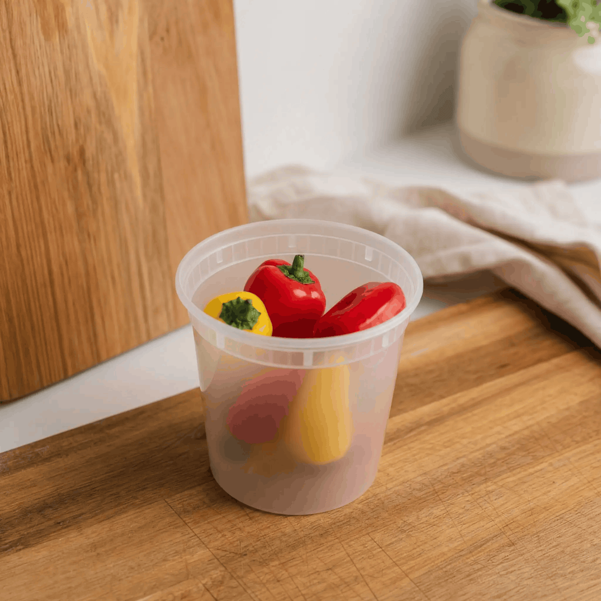 Deli container – Opbevaringsbøtte med låg - Størrelse: 710 ml