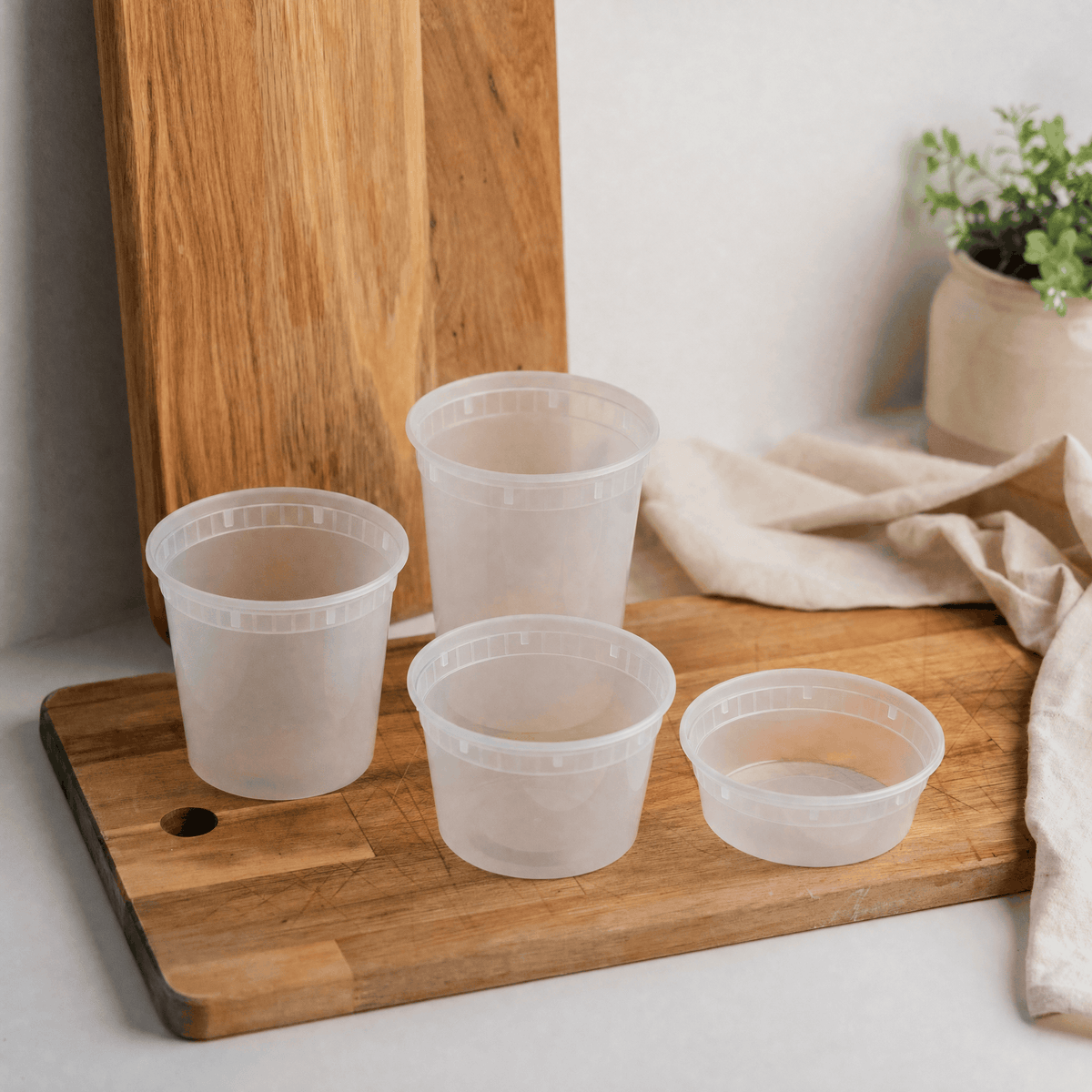 Deli containers – Opbevaringsbøtter med låg (40 stk.)