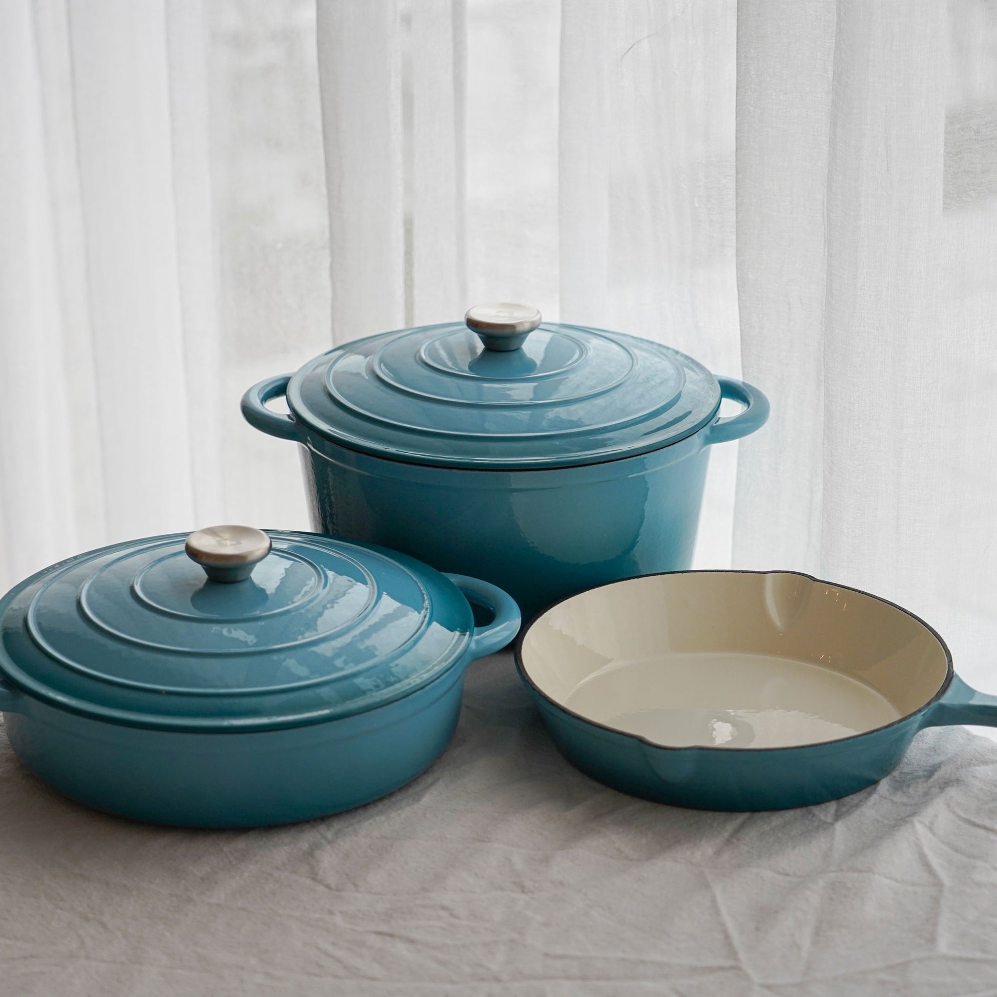 Sæt i emaljeret støbejern allround