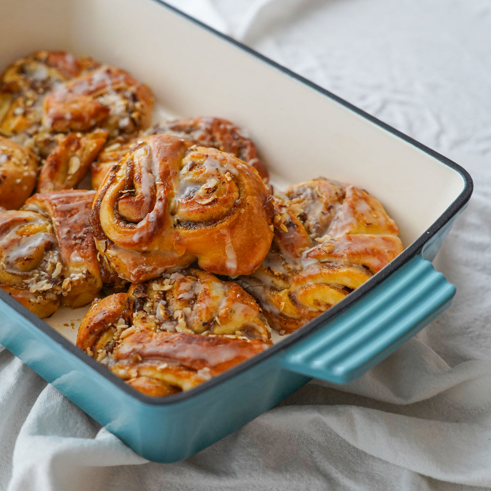 Emaljeret Støbejernsfad, 3,5 liter