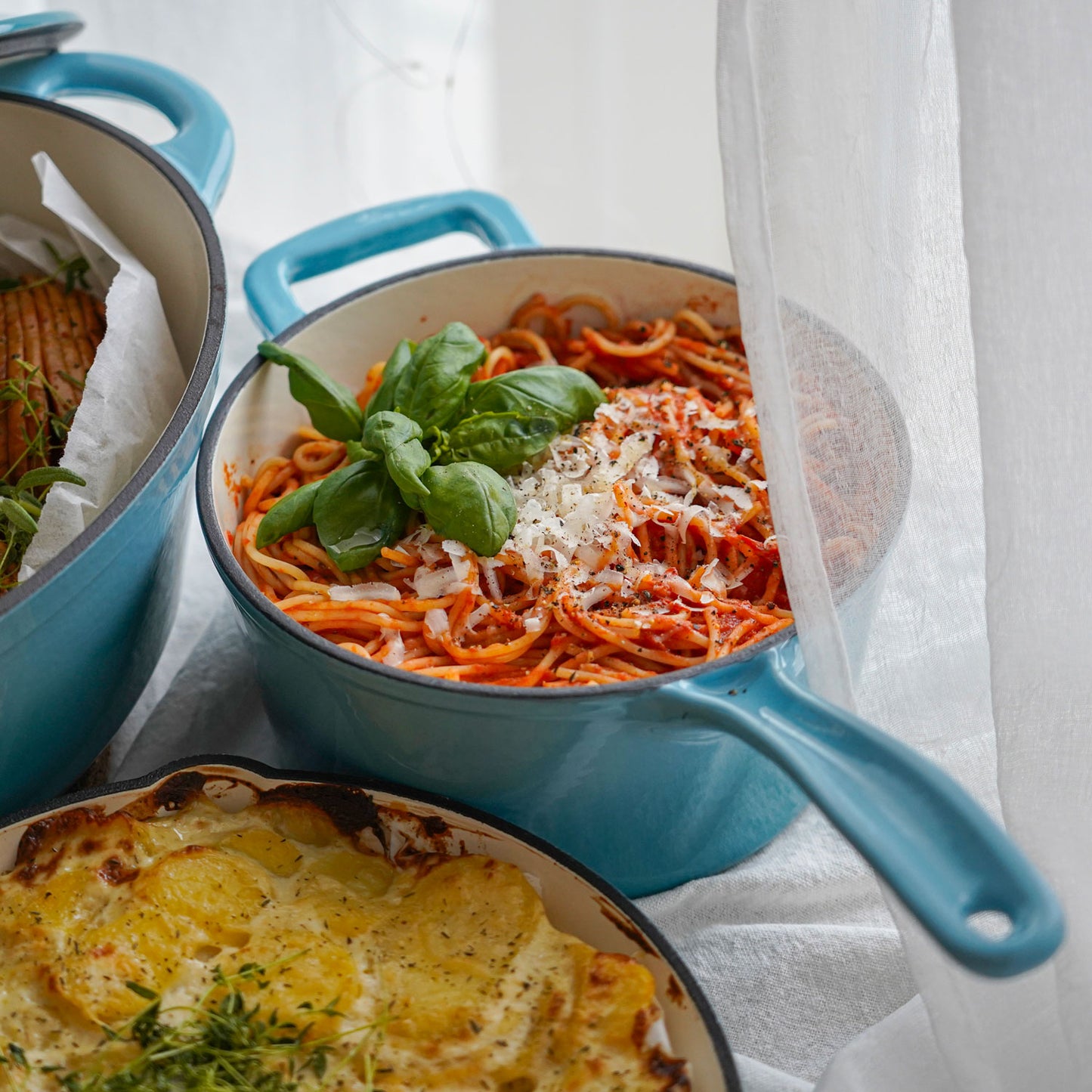 Anretning i kasserolle på 2 liter i emaljeret støbejern Qookware