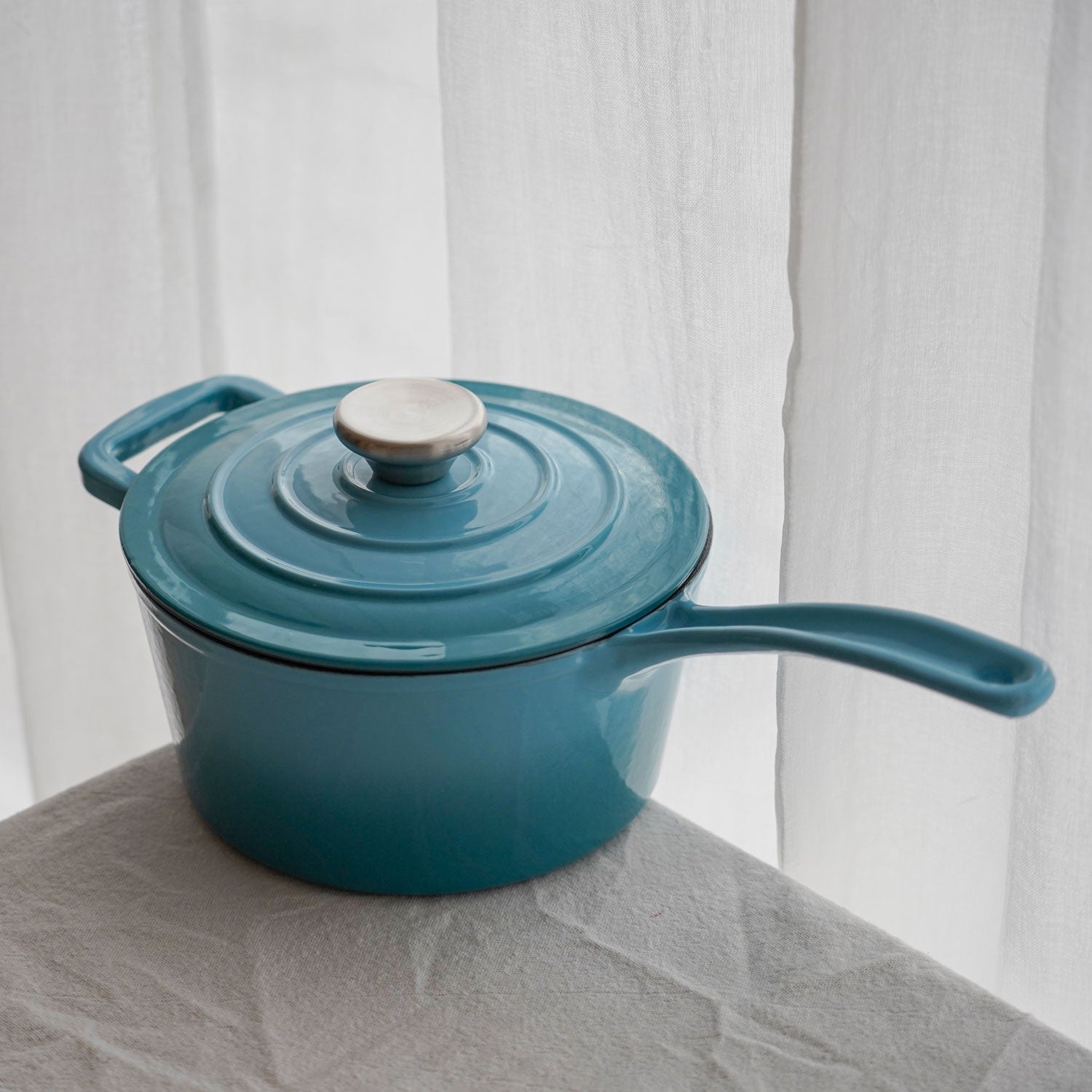 Støbejerns Kasserolle Emaljeret X Liter Farve fra Qookware