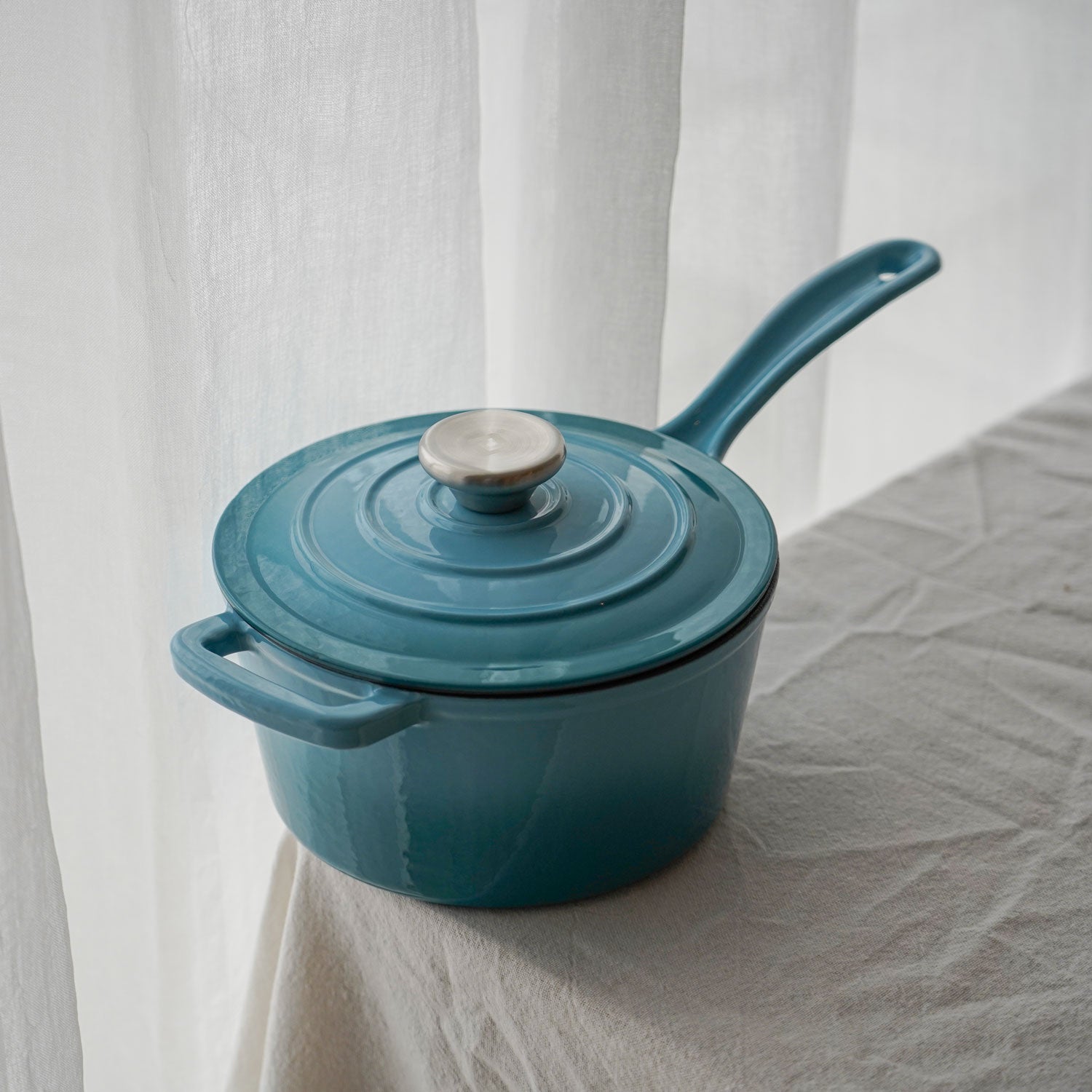 Støbejerns Kasserolle Emaljeret X Liter Farve fra Qookware