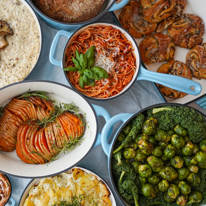 Støbejernssæt - Complete Set - Artic Blue (7 dele)