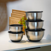 Skålesæt I Rustfrit Stål fra Qookware