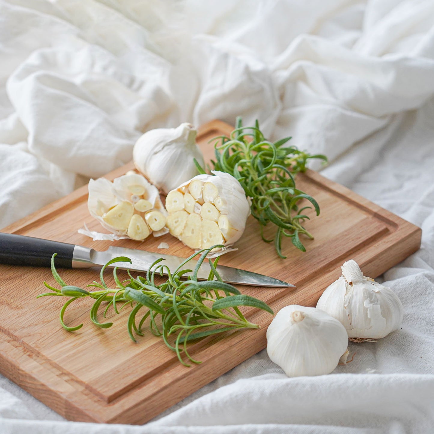 Egetræs skærebræt lille 