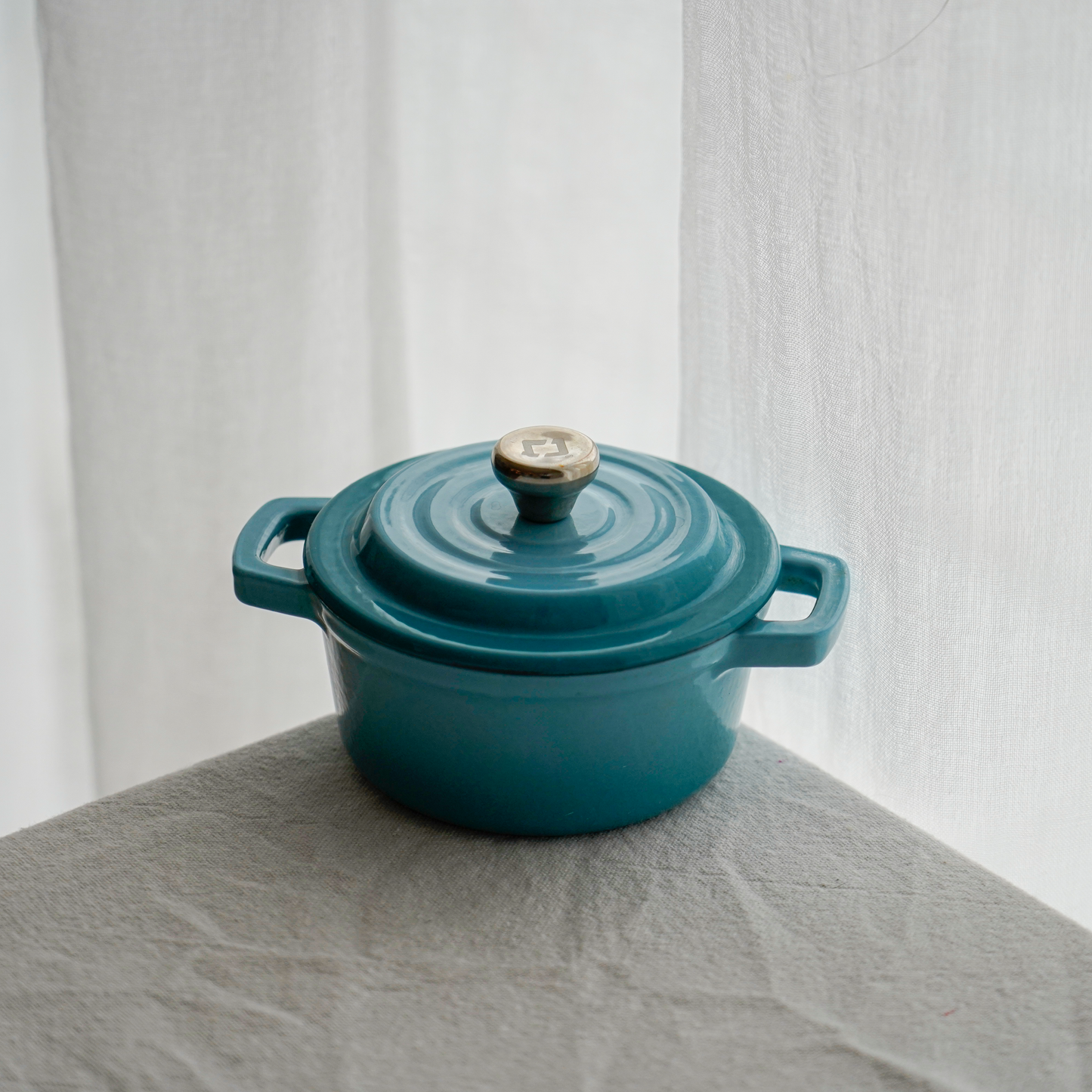 Emaljeret støbejern minigryde 0,2 liter