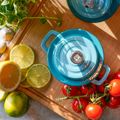 Emaljeret støbejern minigryde 0,2 liter