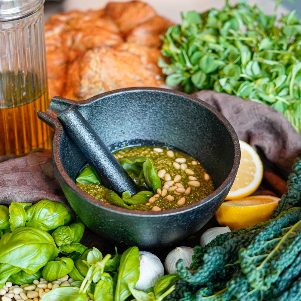 Pestle & Mortar i støbejern