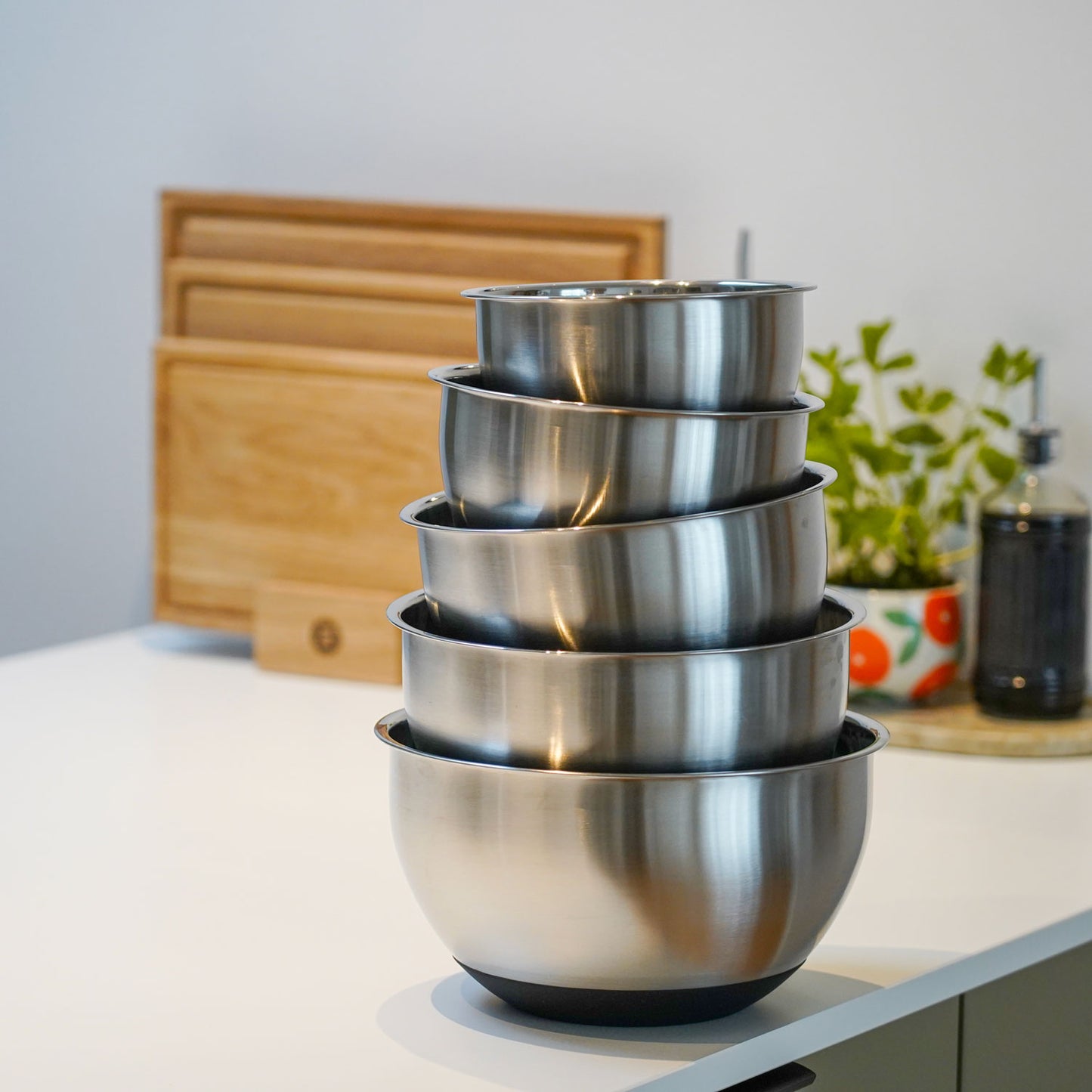 Røreskåle i rustfrit stål