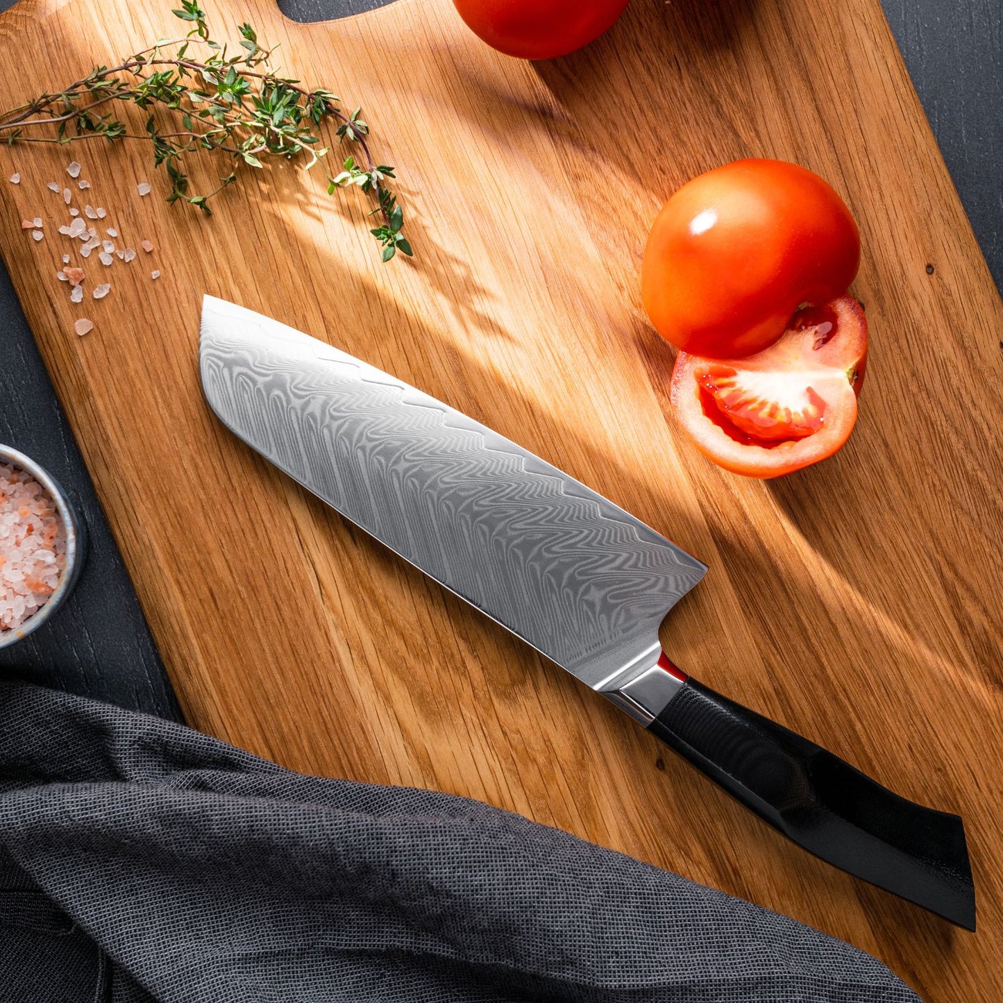 Santoku kniv - Black