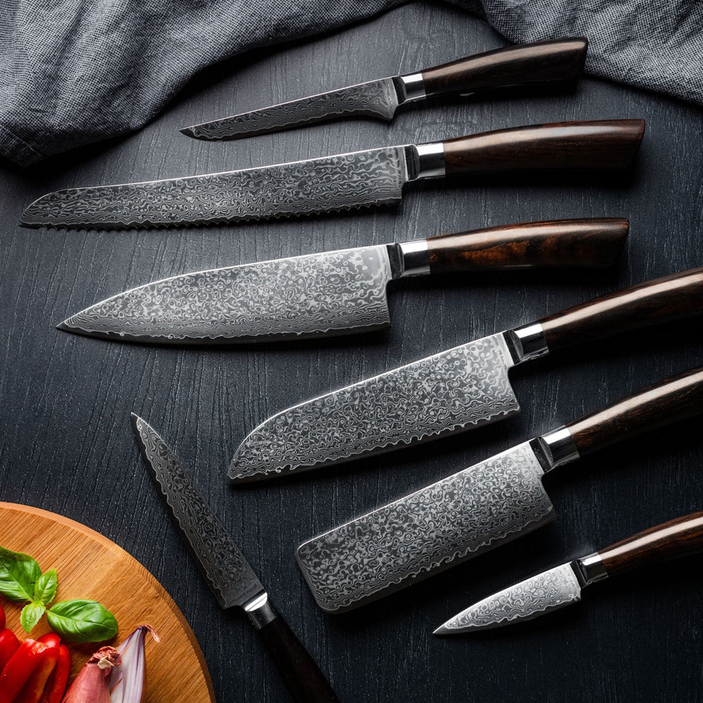 Knivsæt - Complete Set - Rose - (7 knive)