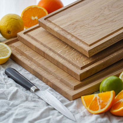 Samlet skærebræt sæt med 3 brætter