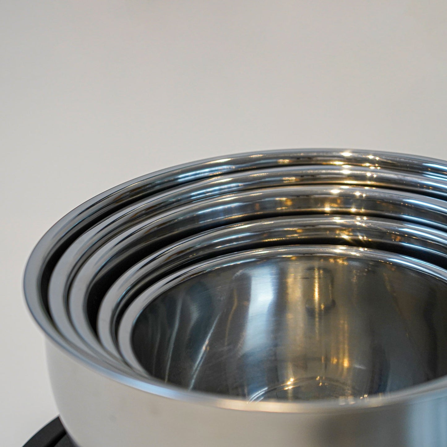 Samlet sæt af røreskåle sæt i rustfrit stål Qookware