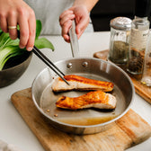 stegepande 24cm laks steges med pincet