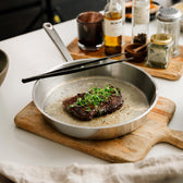 Stegepande Rustfrit Stål 28Cm fra Qookware