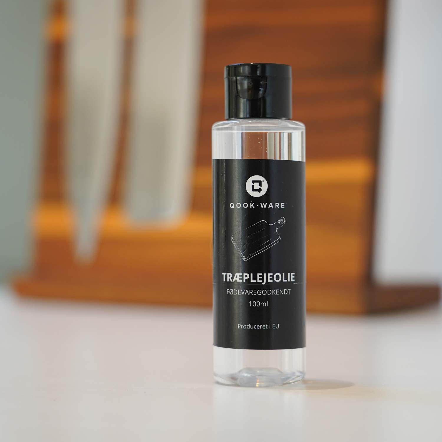Fødevaregodkendt træplejeolie fra Qookware