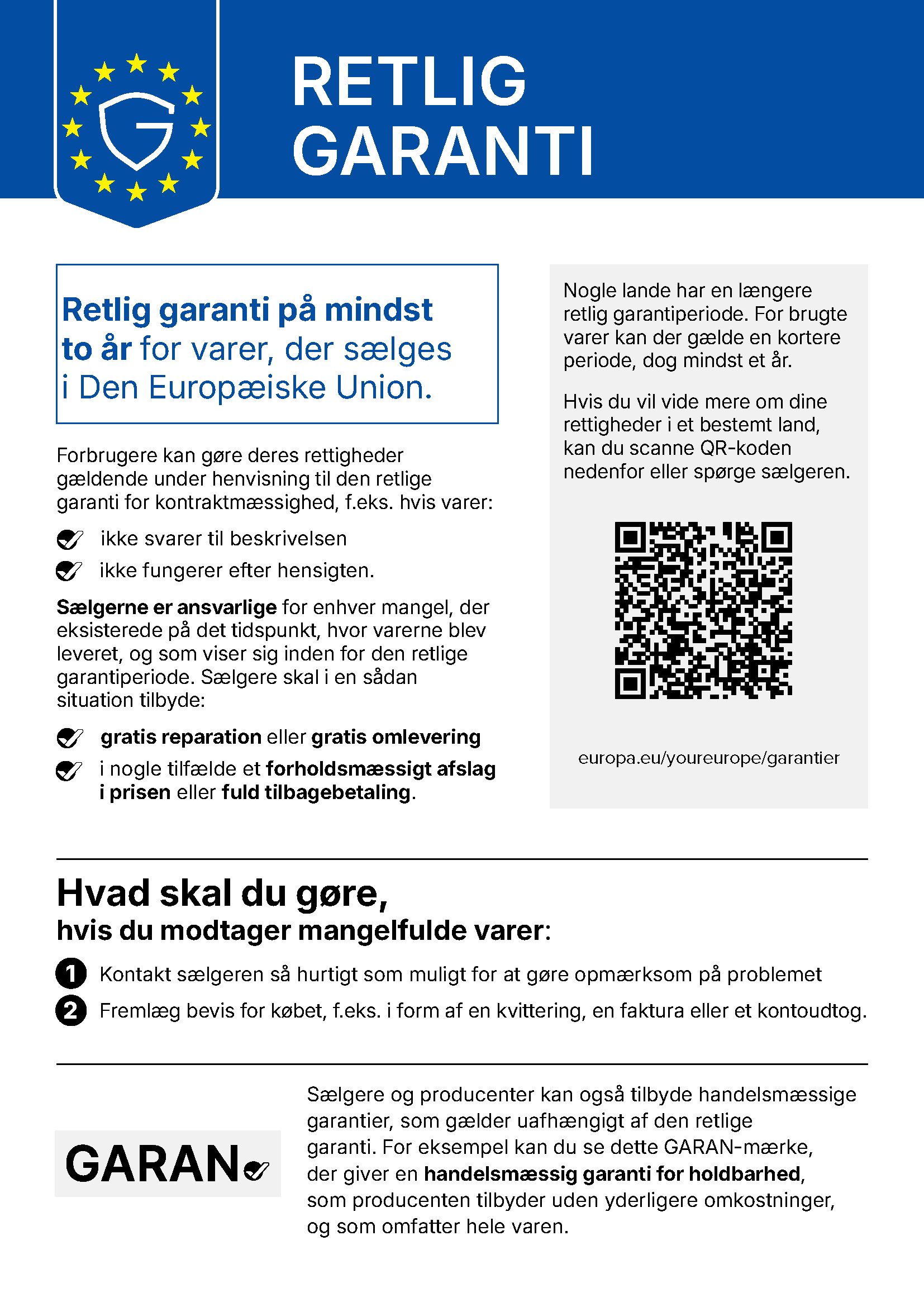 EU-meddelelse om retlig garanti