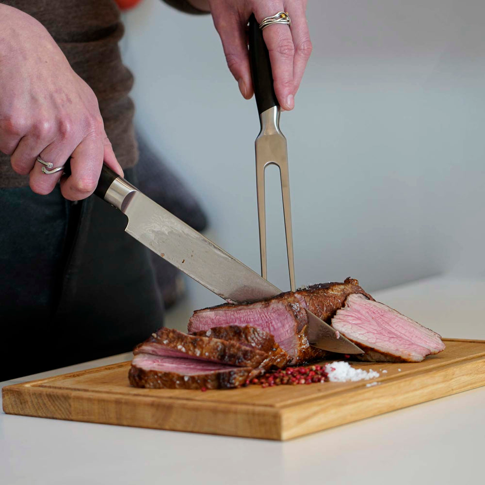 Nærbillede af udskæring af kød