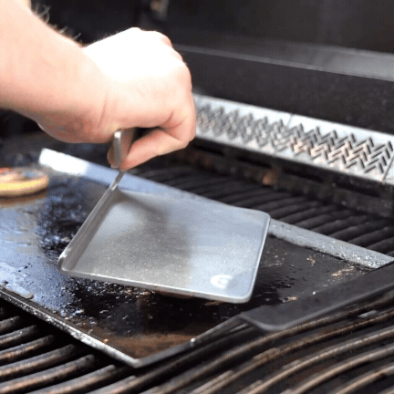 Smasher i rustfrit stål på grill 