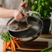 Wok med låg 6-ply